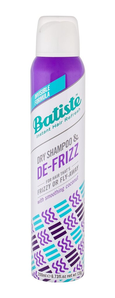 Kuivšampoon Batiste De-Frizz 200 ml цена и информация | Šampoonid | hansapost.ee