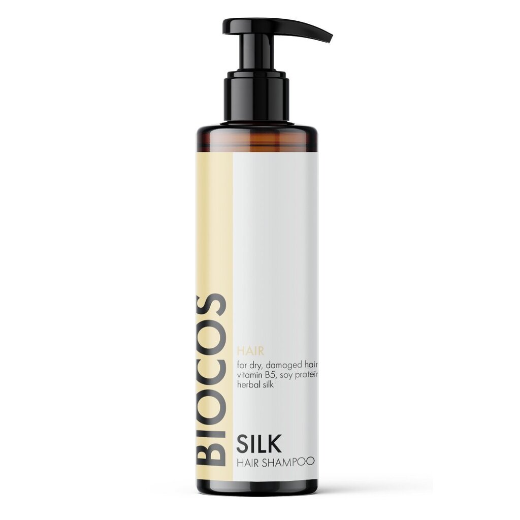 SILK looduslik šampoon kuivadele juustele BIOCOS, 250 ml hind ja info | Šampoonid | hansapost.ee