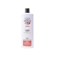 Šampoon värvitud juustele järkjärgulise hõrenemise vastu Nioxin System 4 1000 ml hind ja info | Šampoonid | hansapost.ee