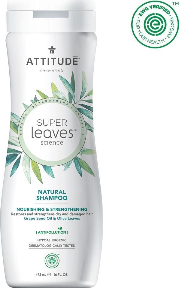 Attitude Super Leaves Nourishing & Strengthening šampoon 473 ml цена и информация | Šampoonid | hansapost.ee