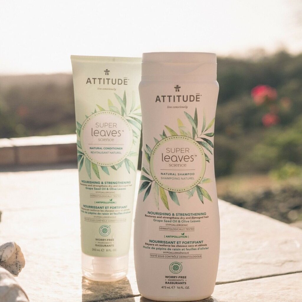 Attitude Super Leaves Nourishing & Strengthening šampoon 473 ml hind ja info | Šampoonid | hansapost.ee