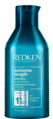 Укрепляющий шампунь для поврежденных волос Redken Extreme Length, 300 мл цена и информация | Redken Brews Духи, косметика | hansapost.ee
