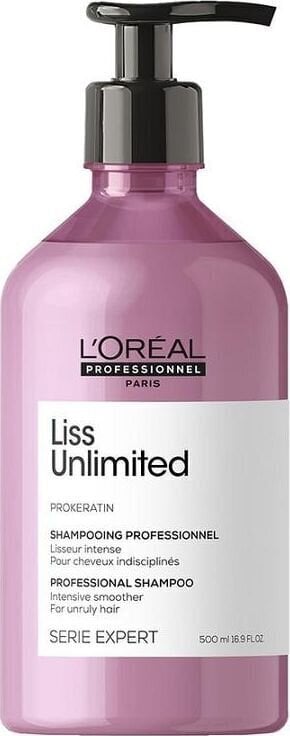 Silendav šampoon L’Oreal Professionnel Serie Expert Liss Unlimited 500 ml цена и информация | Šampoonid | hansapost.ee