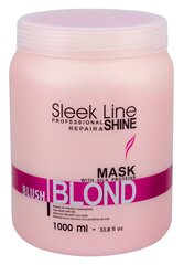 Taastav juuksemask Stapiz Sleek Line Blush Blond 1000 ml цена и информация | Маски, масла, сыворотки | hansapost.ee