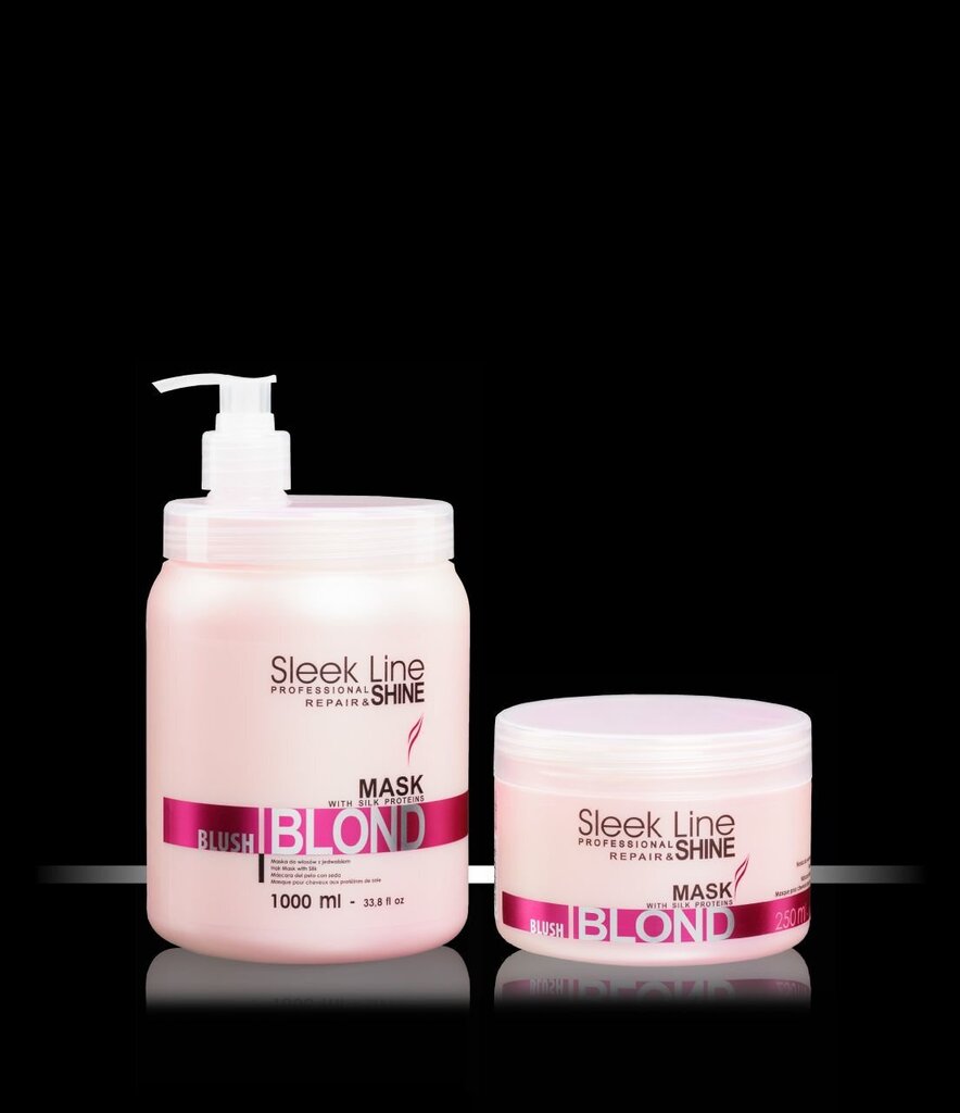 Taastav juuksemask Stapiz Sleek Line Blush Blond 1000 ml цена и информация | Juuksemaskid, õlid ja seerumid | hansapost.ee