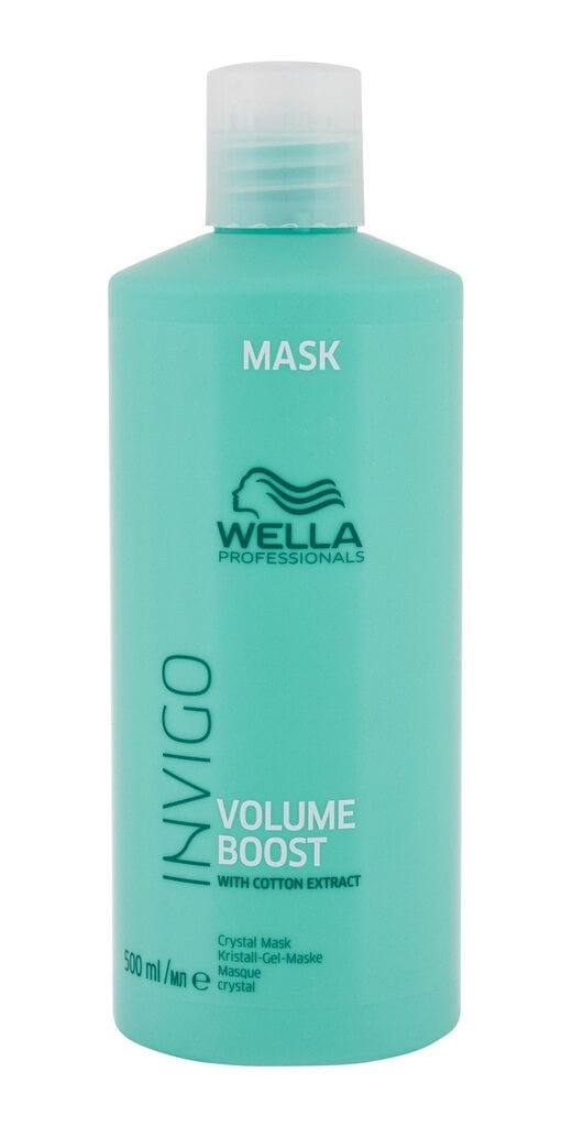 Volüümi andev juuksemask Wella Professionals Invigo Volume Boost Crystal, 500 ml hind ja info | Juuksemaskid, õlid ja seerumid | hansapost.ee