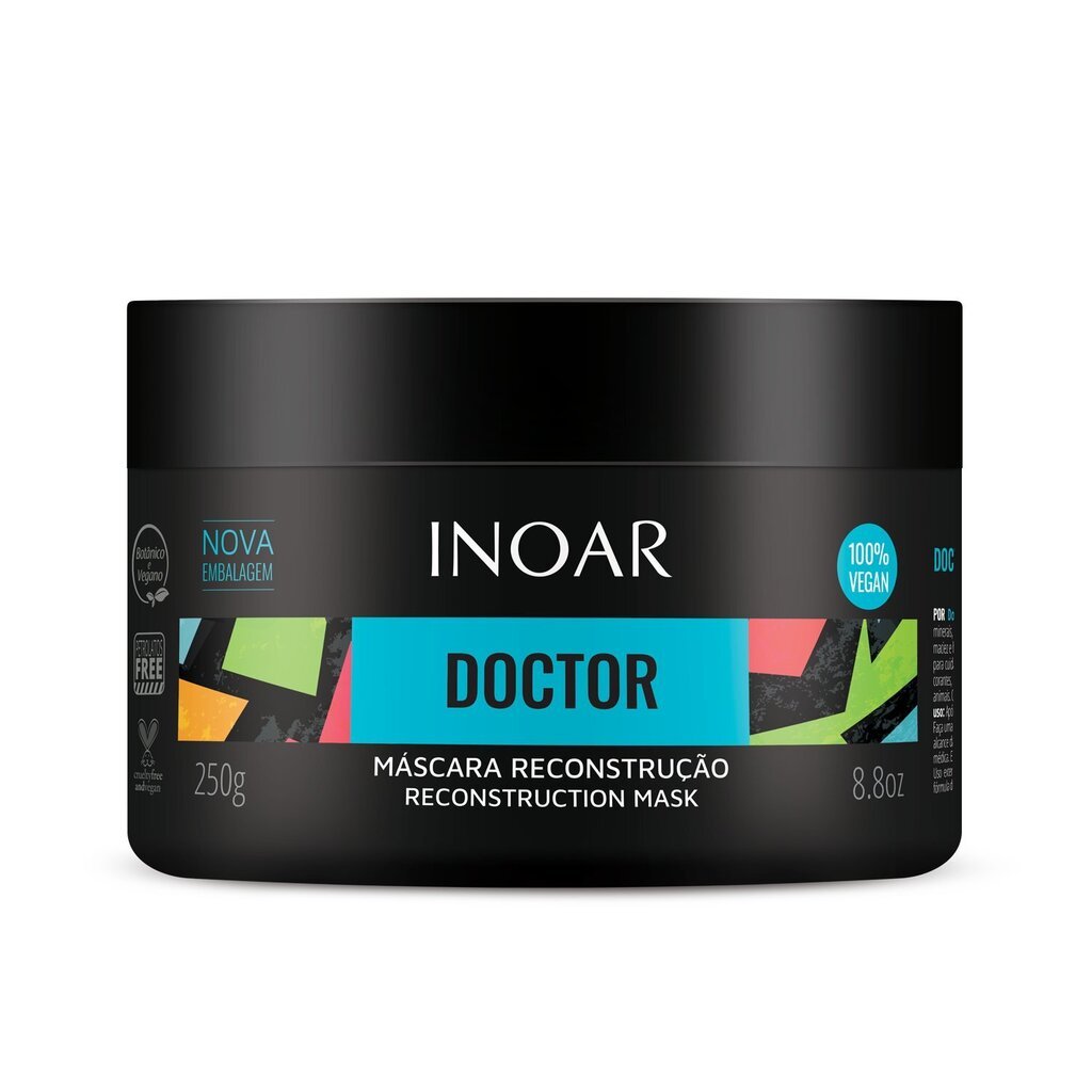 Taastav juuksemask INOAR Doctor Reconstruction Mask 250 g hind ja info | Juuksemaskid, õlid ja seerumid | hansapost.ee