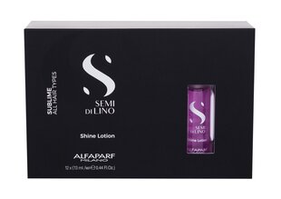 Защитное средство для волос Semi di Lino Sublime Shine Лосьон Alfaparf Milano, 12 x 13 мл цена и информация | Маски, масла, сыворотки | hansapost.ee