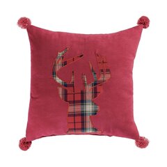 Декоративная подушка Rudolf 40 x 40 см, красная цена и информация | Декоративные подушки и наволочки | hansapost.ee