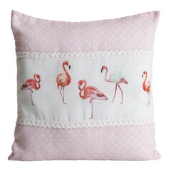 Dekoratiivne padjapüür Flamingo, 40x40 cm hind ja info | Padjakatted ja dekoratiivpadjad | hansapost.ee
