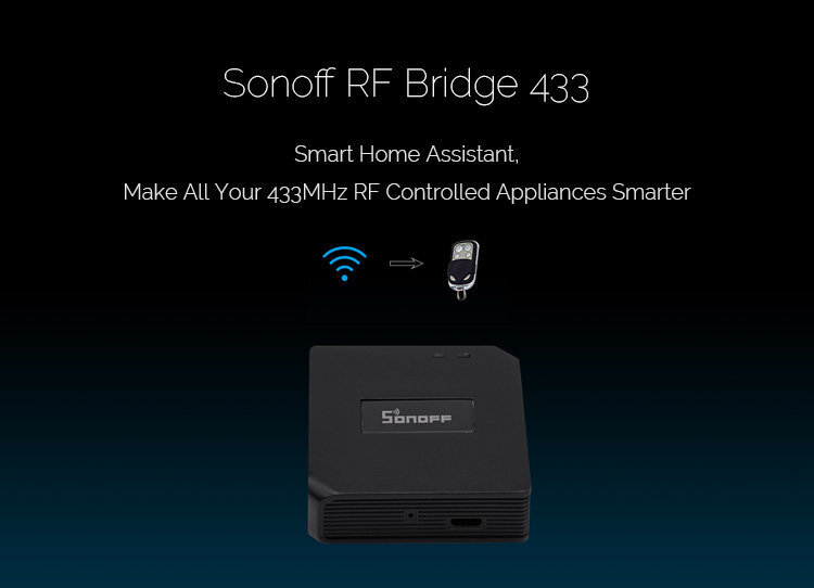 Sonoff DW1 ukse/akna andur raadiolaine saatjaga 433 MHz sagedusega (seotud RF Bridge) hind ja info | Andurid, sensorid | hansapost.ee