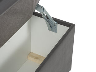 Пуф с ящиком для хранения вещей Milo Casa Bruno 180, темно-серый цена и информация | Кресла-мешки и пуфы | hansapost.ee
