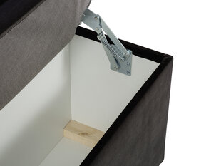 Пуф с ящиком для хранения вещей Milo Casa Bruno 160, черный цена и информация | Кресла-мешки и пуфы | hansapost.ee