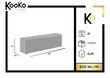 Tumba koos hoiukastiga Kooko Home Mi 140, must цена и информация | Kott-toolid, tumbad, järid | hansapost.ee