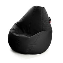 Кресло-мешок Qubo™ Comfort 90, гобелен, черное цена и информация | Кресла-мешки и пуфы | hansapost.ee