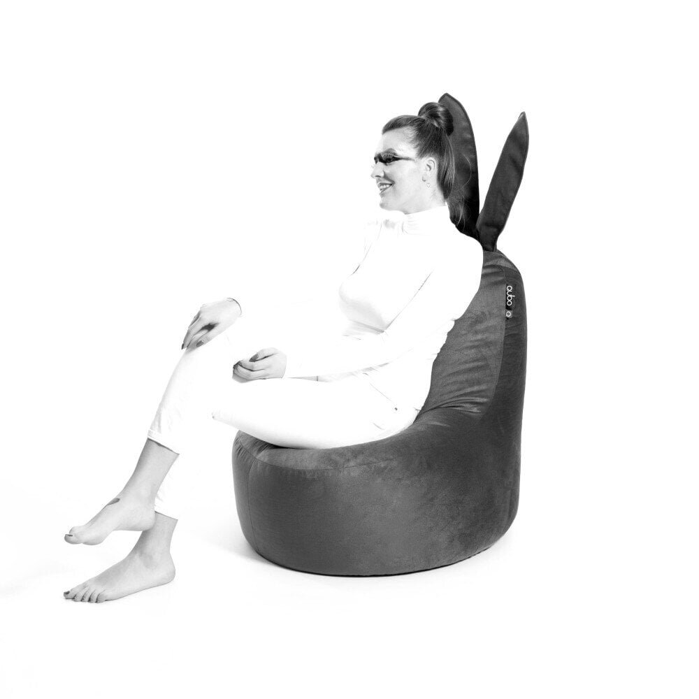 Kott-tool Qubo™ Mommy Rabbit, samet, beeži värvi hind ja info | Kott-toolid, tumbad, järid | hansapost.ee