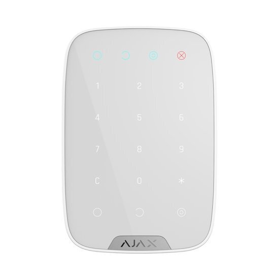 Juhtmevaba klaviatuur Ajax Keypad, valge цена и информация | Valvesüsteemid, kontrollerid | hansapost.ee