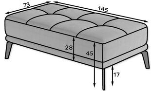 Tumba NORE Torrense 07, tumehall hind ja info | Kott-toolid, tumbad, järid | hansapost.ee