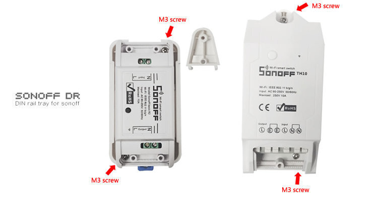 Sonoff RFR3 nutikas lüliti koos RF kaugjuhtimispuldi ja DIY võimalusega цена и информация | Valvesüsteemid, kontrollerid | hansapost.ee