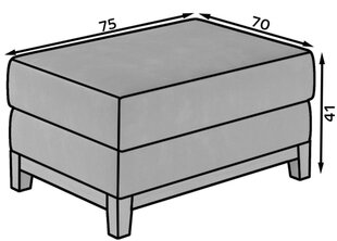 Tumba NORE Selene 07, tumehall hind ja info | Kott-toolid, tumbad, järid | hansapost.ee