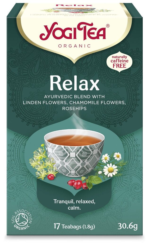 Ökoloogiline tee YogiTea® Relax, 30,6 g hind ja info | Tee | hansapost.ee