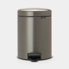 Pedaaliga prügikast 5l, NewIcon Platinum, Brabantia price and information | Trash cans | hansapost.ee