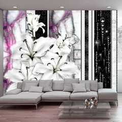 Fototapeet - Crying lilies on purple marble hind ja info | Fototapeedid | hansapost.ee