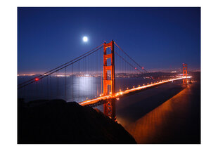 Fototapeet - Golden Gate Bridge at night hind ja info | Fototapeedid | hansapost.ee