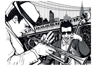Fototapeet - New York, music, jazz... hind ja info | Fototapeedid | hansapost.ee