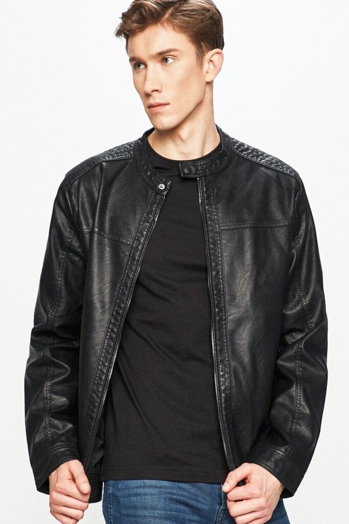 Jakk meestele Jack & Jones 12182461, must hind ja info | Joped meestele | hansapost.ee