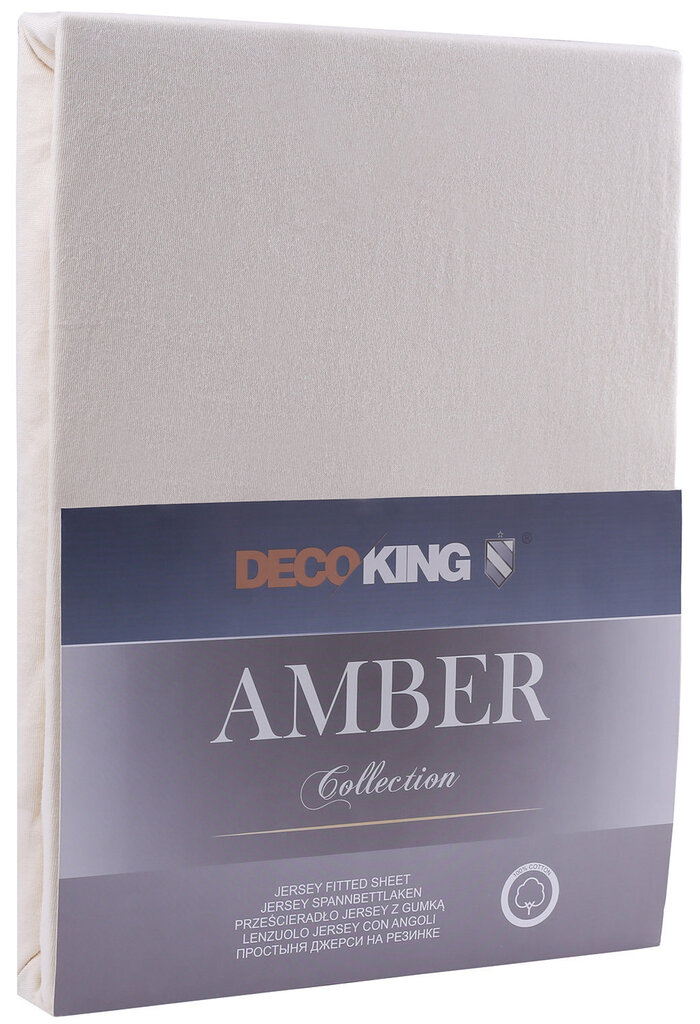 Puuvillane lina Amber Cre 200-220 x 200 + 30 cm hind ja info | Voodilinad | hansapost.ee