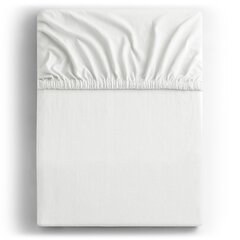 DecoKing jersey Amber White простынь с резинкой, 90x200 см цена и информация | Простыни | hansapost.ee