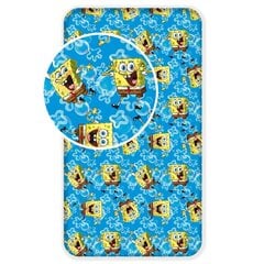 Kummiga voodilina Sponge Bob 90 x 200 + 25 cm hind ja info | Voodilinad | hansapost.ee