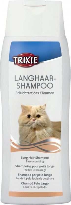 Šampoon pikakarvalistele kassidele Trixie, 250 ml hind ja info | Karvahoolduseks | hansapost.ee