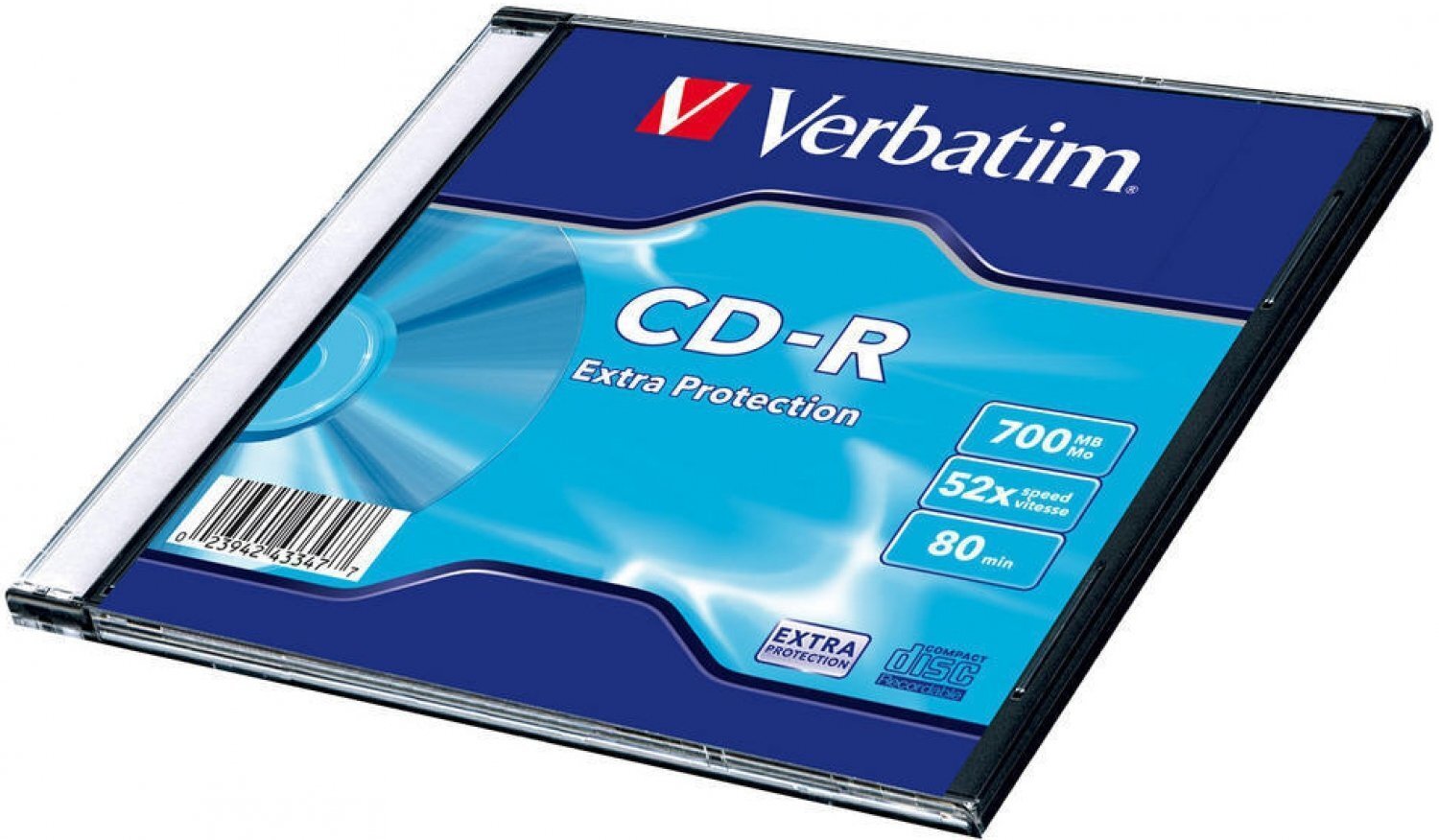 Verbatim CD-R 80min 700MB52x Slim üksik цена и информация | Vinüülplaadid, CD, DVD | hansapost.ee