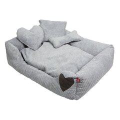 Amibelle кроватка с подушкой для домашних животных, серая 50 x 60 x 12 см цена и информация | Amibelle Товары для животных | hansapost.ee