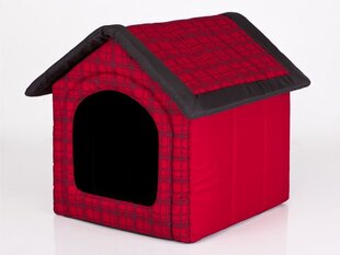 Лежак-конура Hobbydog R3 окна, 52x46x53 см, красный цена и информация | Лежаки, домики | hansapost.ee