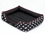 Hobbydog Кровать для собаки Prestige XXL лапки, черный