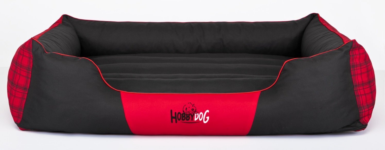 Lemmiklooma pesa Hobbydog Prestige L, punane ruutudega цена и информация | Pesad, asemed | hansapost.ee