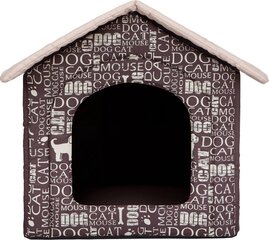 Maja-pesa Hobbydog R1 kirjad, 38x32x38 cm, pruun hind ja info | Pesad, asemed | hansapost.ee