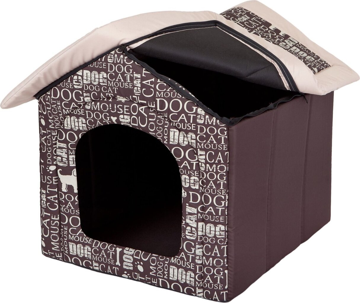 Maja-pesa Hobbydog R1 kirjad, 38x32x38 cm, pruun hind ja info | Pesad, asemed | hansapost.ee
