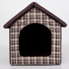 Maja-pesa Hobbydog R3 ruuduline, 52x46x53 cm, pruun hind ja info | Pesad, asemed | hansapost.ee