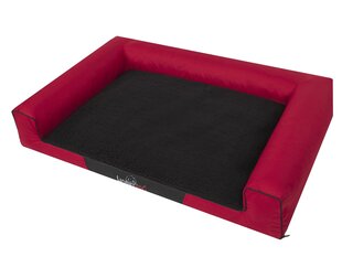 Лежак Hobbydog Victoria Exclusive L, красный / черный, 80x55 см цена и информация | Лежаки, домики | hansapost.ee
