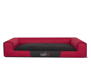 Лежак Hobbydog Victoria Exclusive L, красный / черный, 80x55 см цена и информация | Лежаки, домики | hansapost.ee