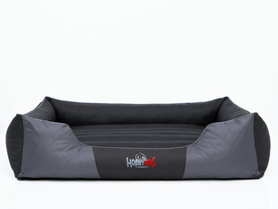 Лежак Hobbydog Premium XL, черный / серый, 85x65 см цена и информация | Лежаки, домики | hansapost.ee