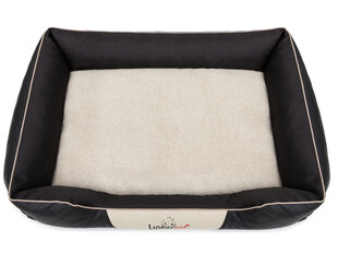 Лежак Cesar Exclusive R3, 95x73 см, черный/бежевый цвет цена и информация | Лежаки, домики | hansapost.ee