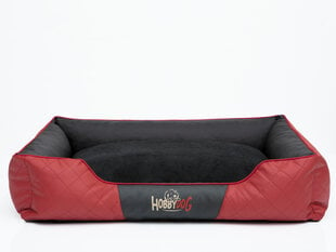 Лежак Cesar Exclusive R4, 114x84 см, черный/красный цена и информация | Лежаки, домики | hansapost.ee