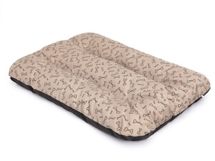 Hobbydog подушка Eco Prestige R1, 90x60x8 см, песочного цвета с костями цена и информация | Лежаки, домики | hansapost.ee