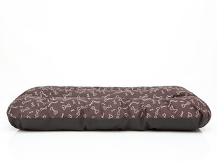 Hobbydog подушка Eco Prestige R3, 115x80x12 см, коричневая с костями цена и информация | Лежаки, домики | hansapost.ee