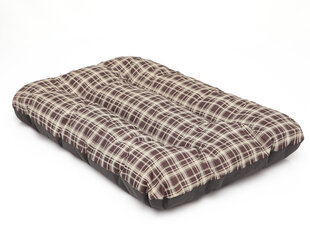 Hobbydog подушка Eco Prestige R2, 100x70x8 см, коричневая, клетчатая цена и информация | Лежаки, домики | hansapost.ee